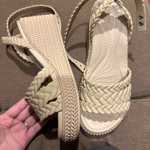 Crocs Women's Braided Sandals - Picture 1 of 3